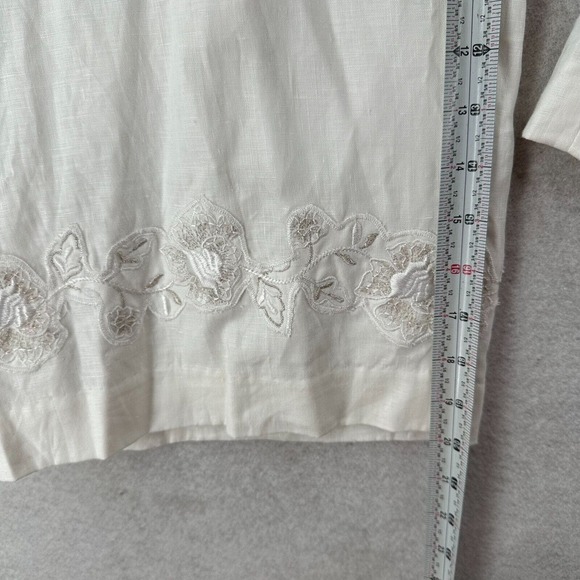 NWT Coldwater Creek Linen Pants Womens PXL Capri Crop Pull On Lined‎ Brook Fit - Picture 13 of 14